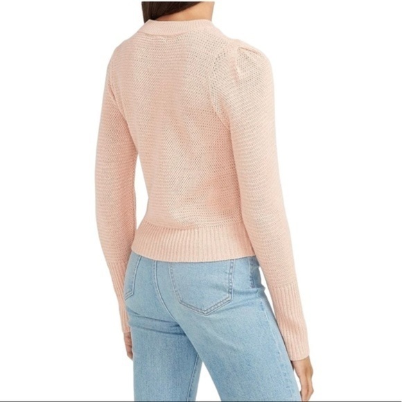 EXPRESS PUFF SLEEVE CREW NECK SWEATER - Picture 1 of 2